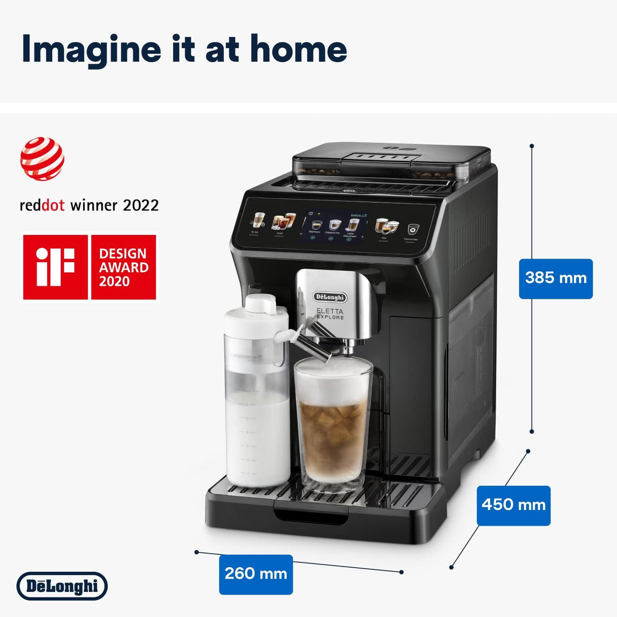 De'Longhi ECAM452.67.G espresso machine - ECAM452.67.G, Grey - view 3