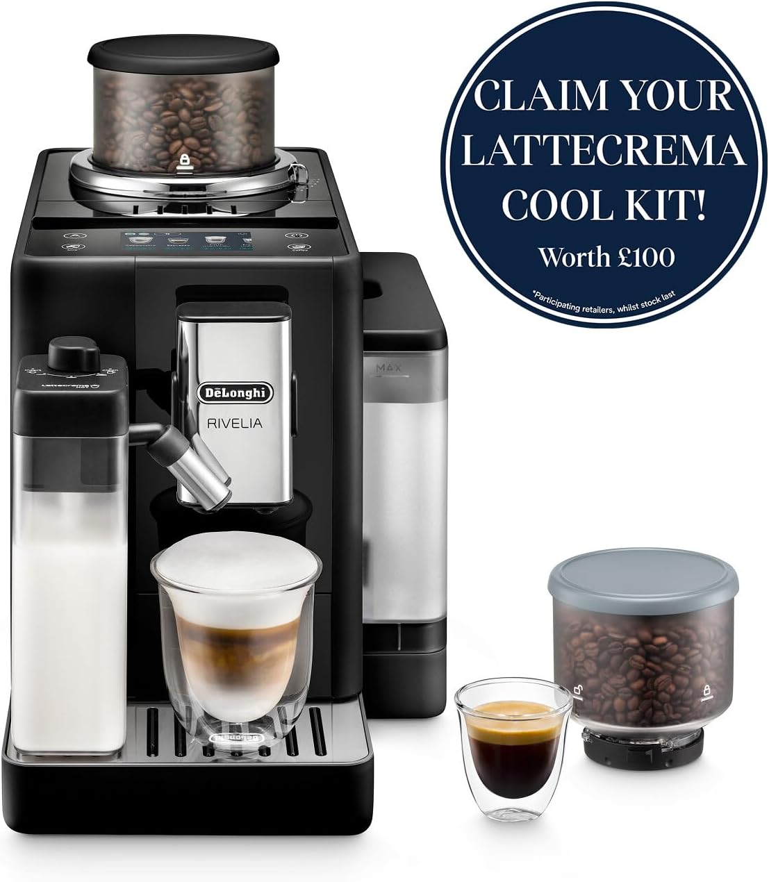 De'Longhi EXAM440.55.B espresso machine - Onyx Black - view 2
