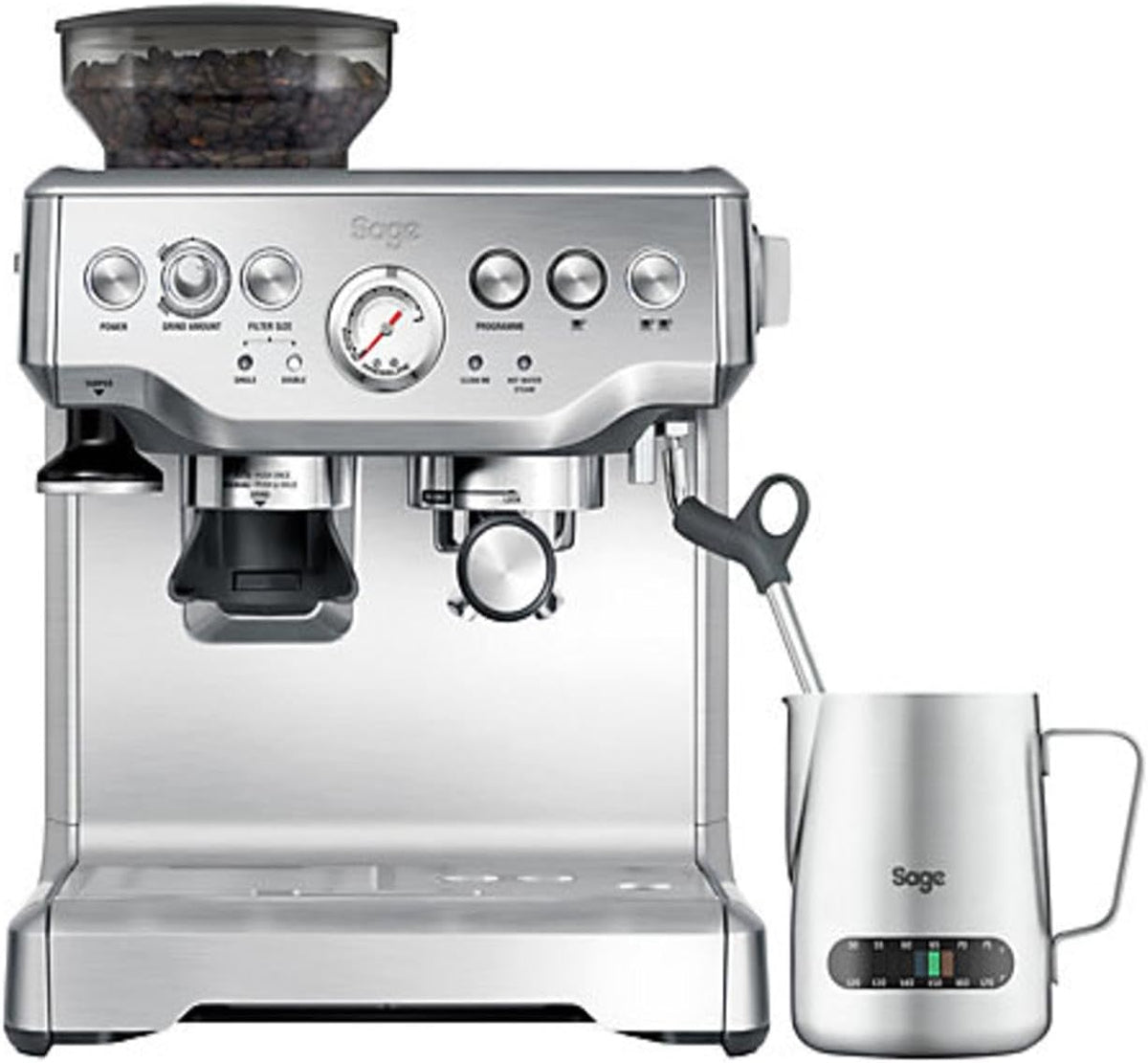Sage espresso machine - Barista Express BES875UK, Brushed Stainless Steel