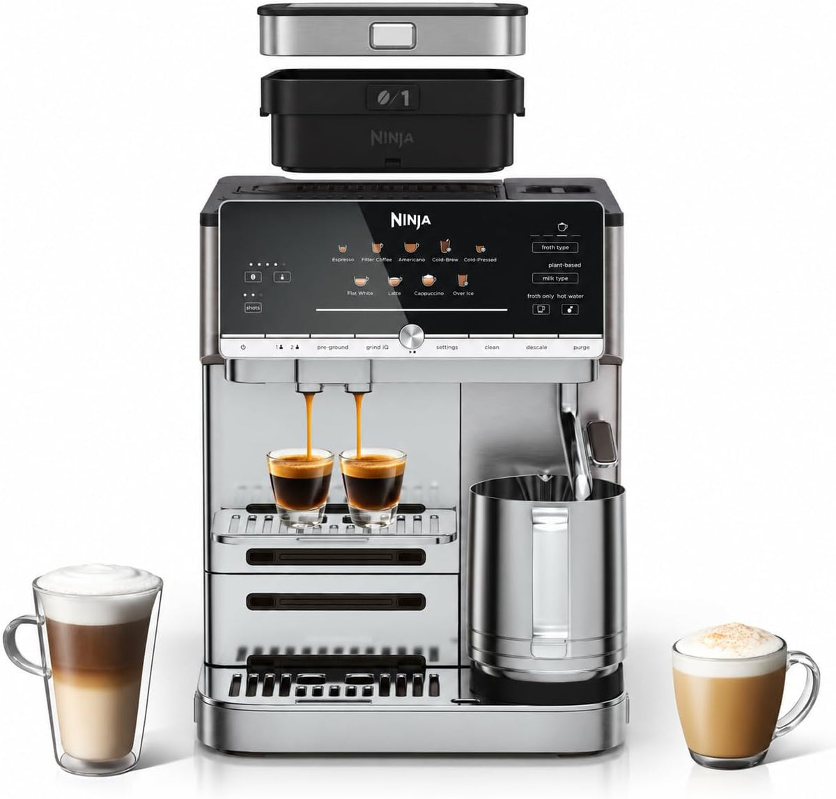 Ninja AE1021UK espresso machine - AE1021UK, 340g Hopper - view 1