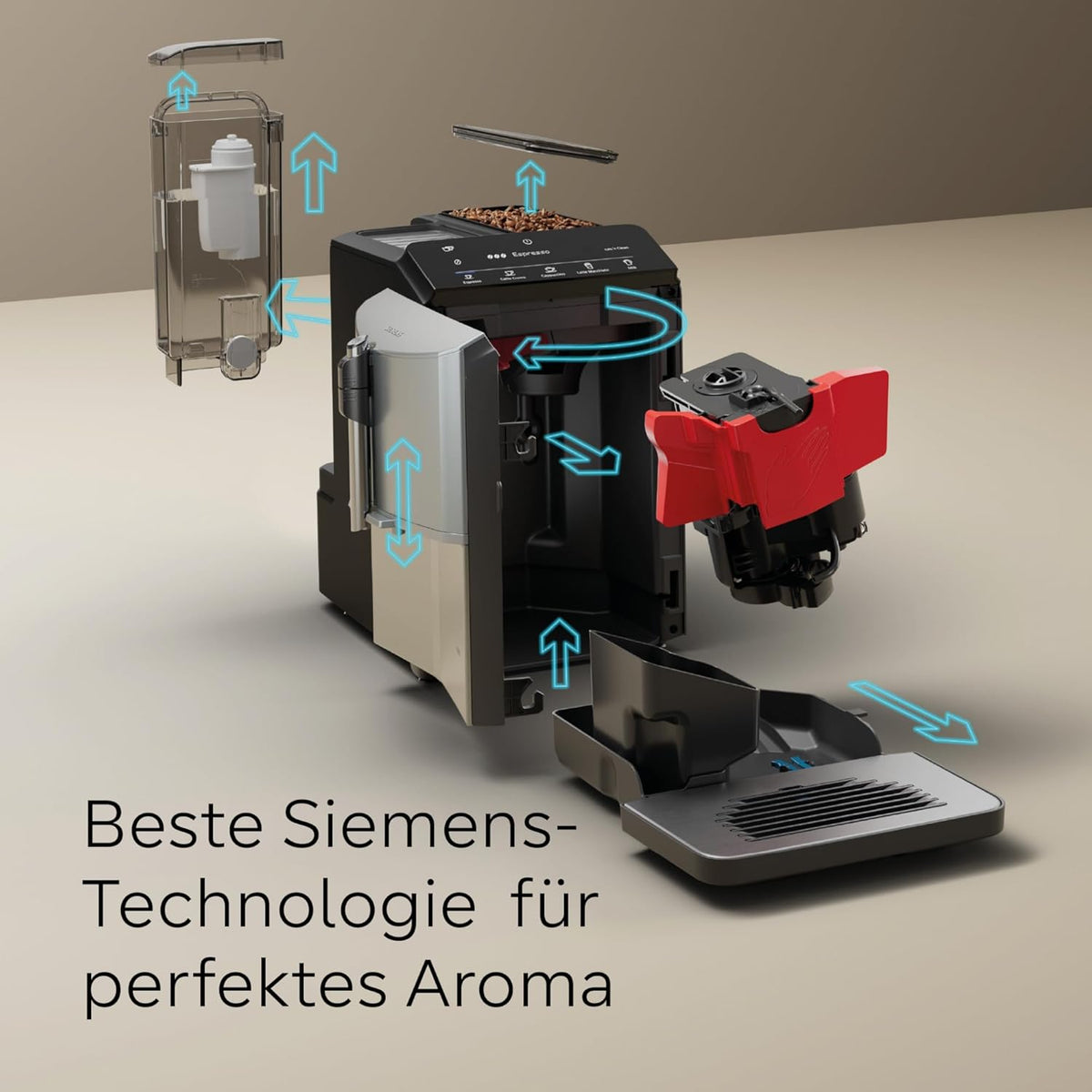 Siemens TF303E07 espresso machine - view 8