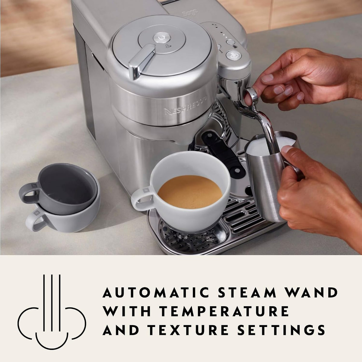 Nespresso SVE850SST4GUK1 espresso machine - view 4