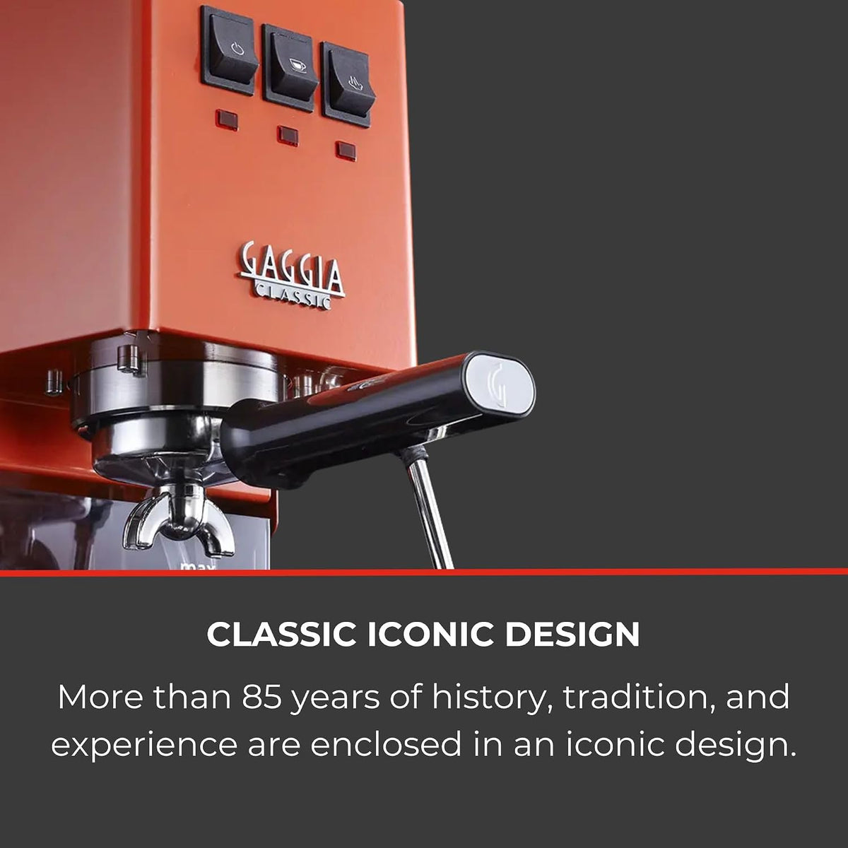 Gaggia espresso machine - Lobster Red - view 3