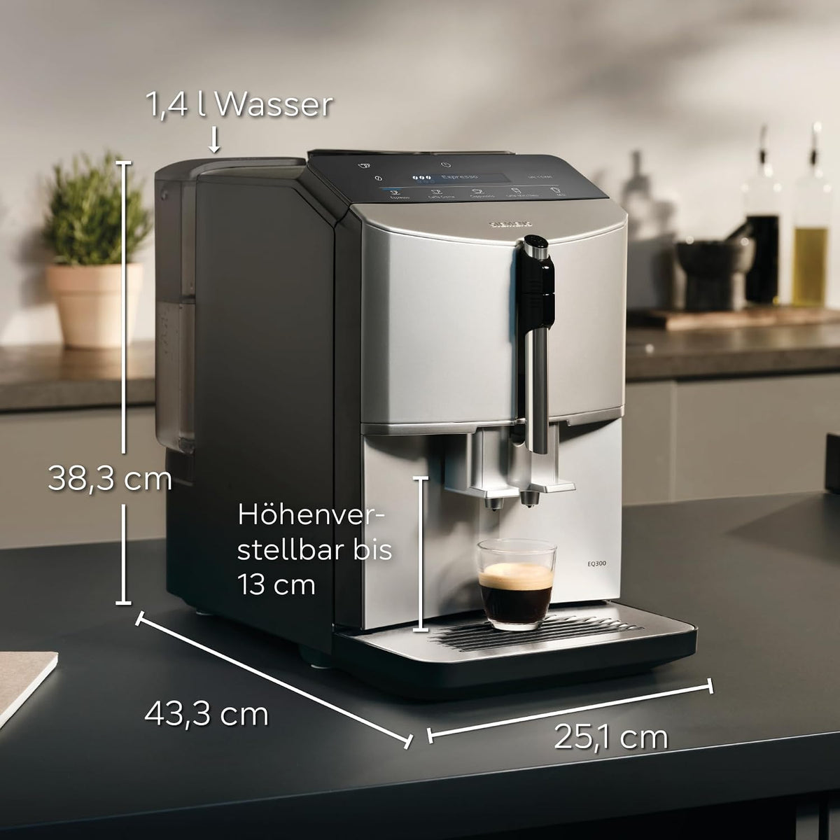 Siemens TF303E07 espresso machine - view 2