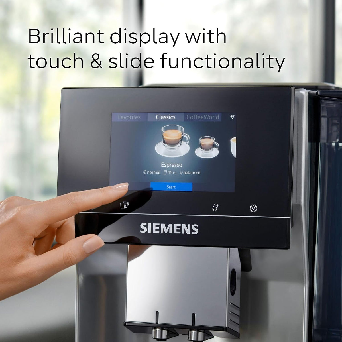 Siemens TP715GB1 espresso machine - view 2