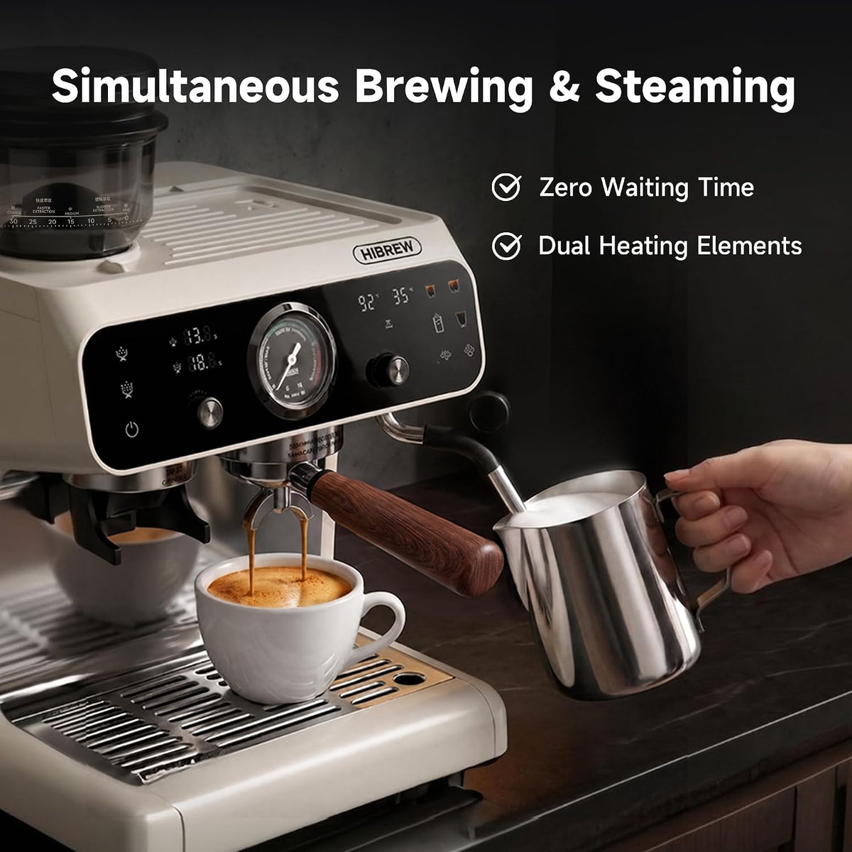HiBREW H7B espresso machine - view 2