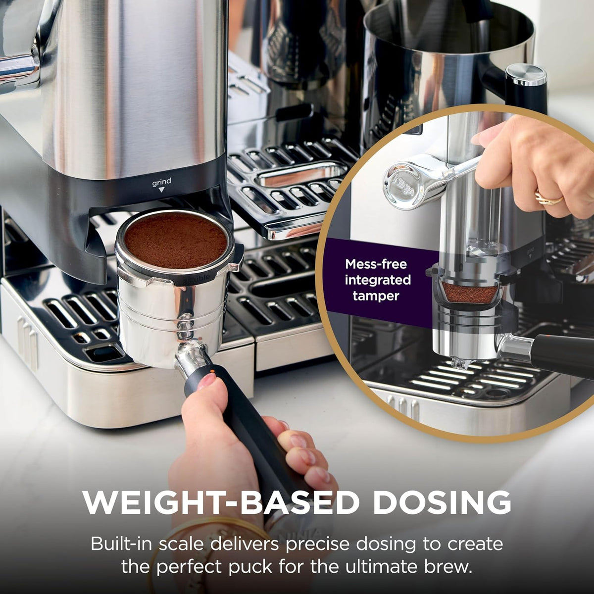 Ninja ES701UK espresso machine - Silver - view 3