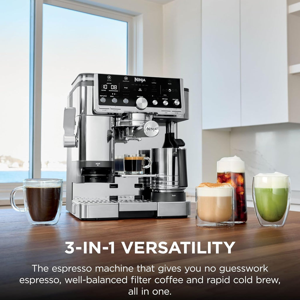 Ninja ES701UK espresso machine - Silver - view 2