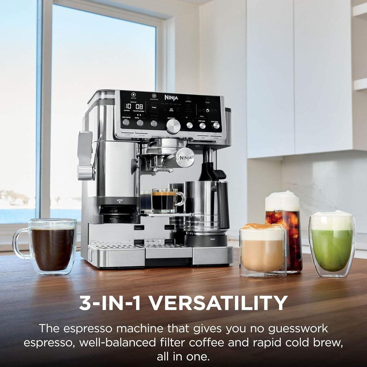 Ninja ES701UK espresso machine - Silver - view 2