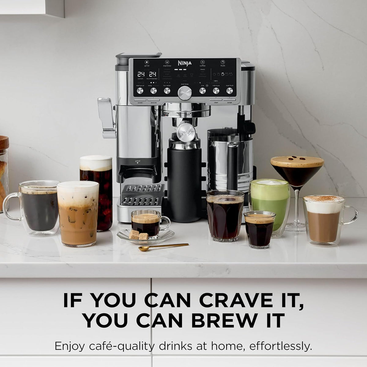 Ninja ES701UK espresso machine - Silver - view 5