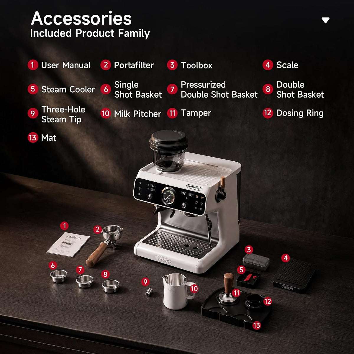 HiBREW H7B espresso machine - view 8