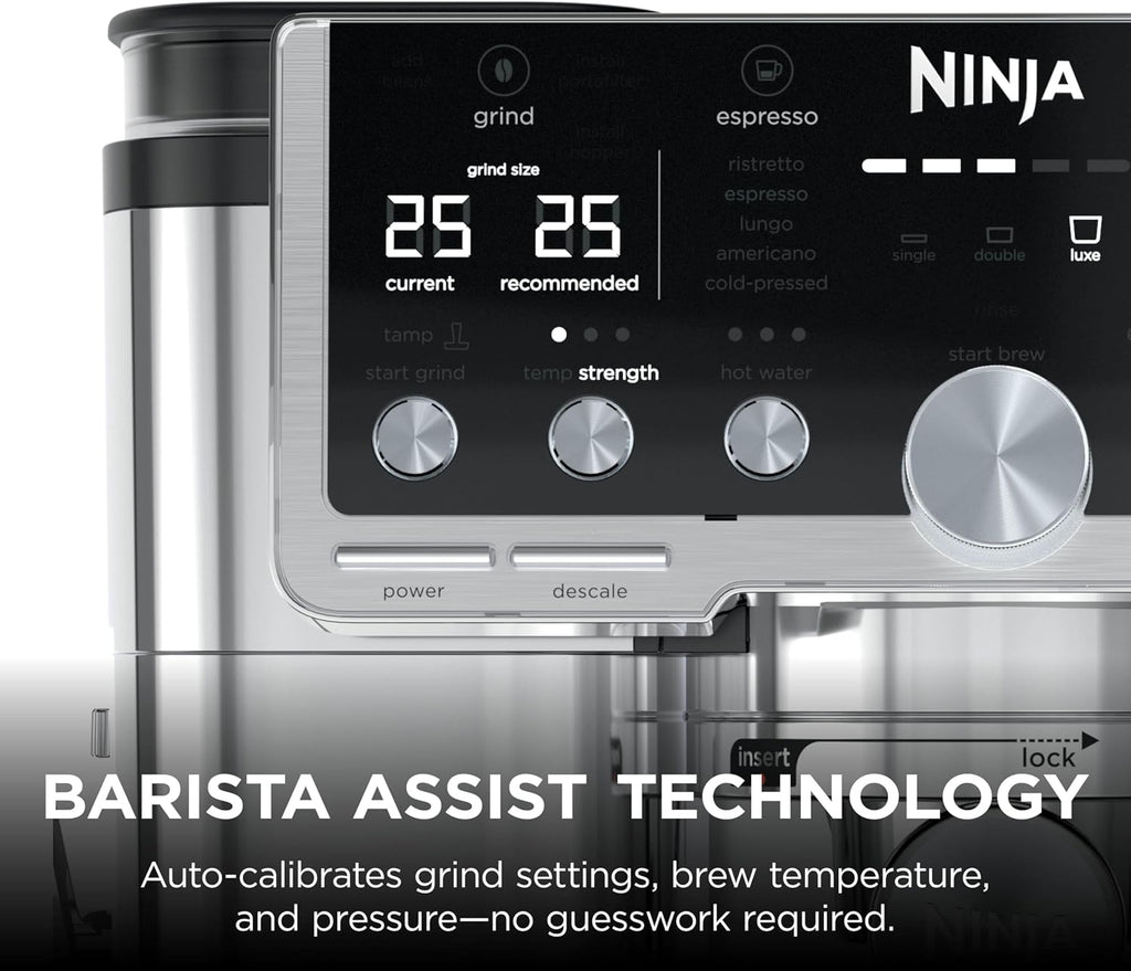 Ninja ES701UK espresso machine - Silver - view 7