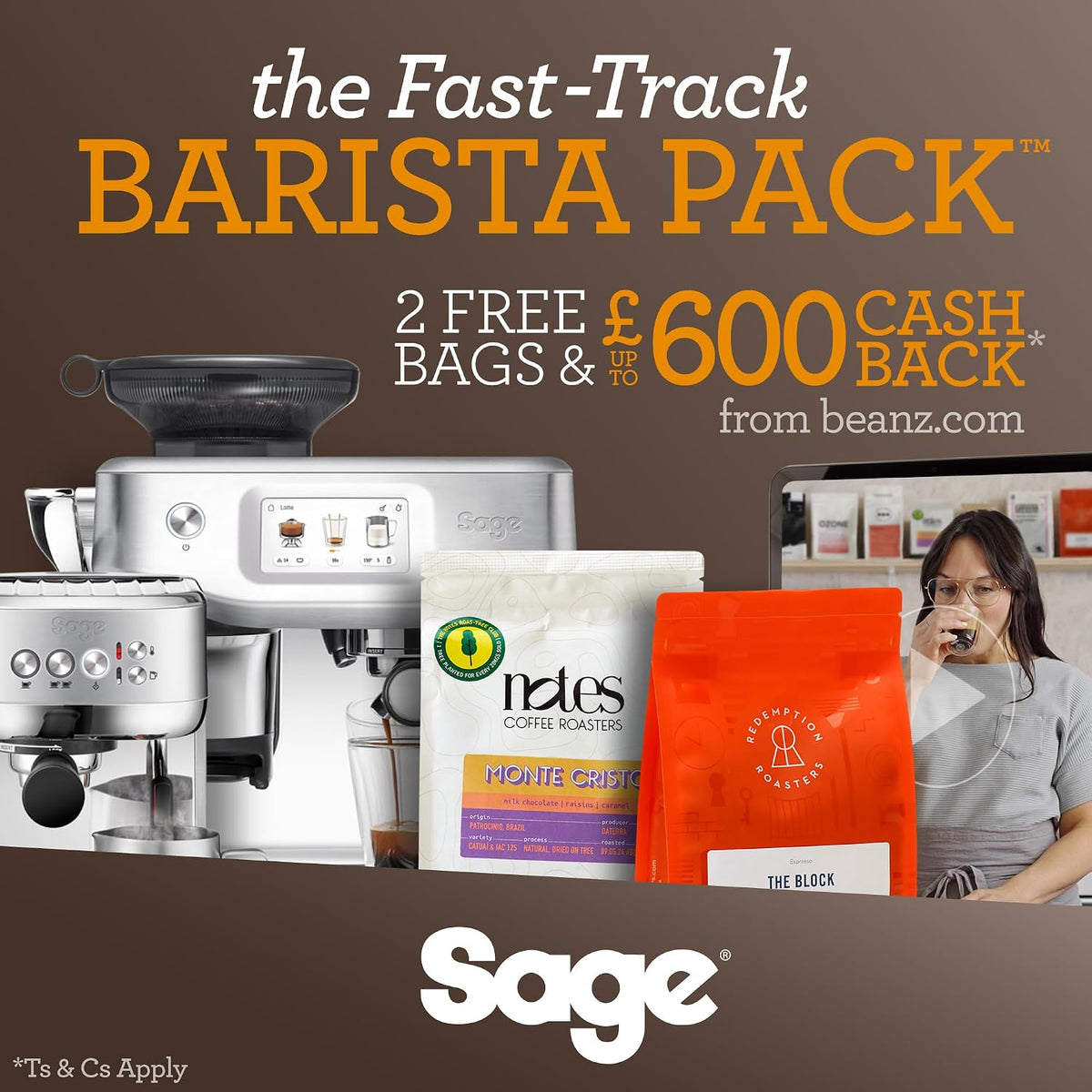 Sage SES880BSS2GUK1 espresso machine - view 2