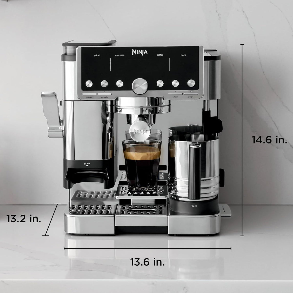 Ninja ES701UK espresso machine - Silver - view 9