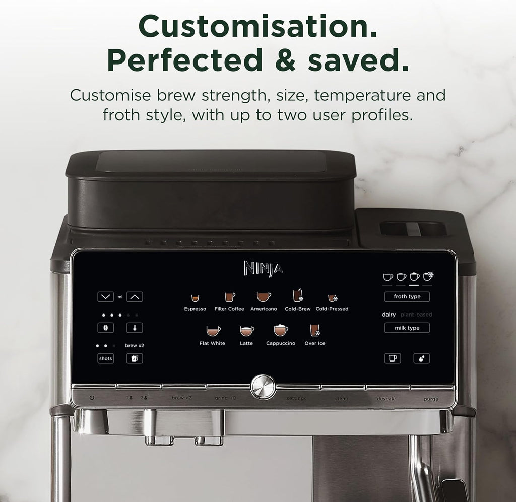 Ninja AE1021UK espresso machine - AE1021UK, 340g Hopper - view 5
