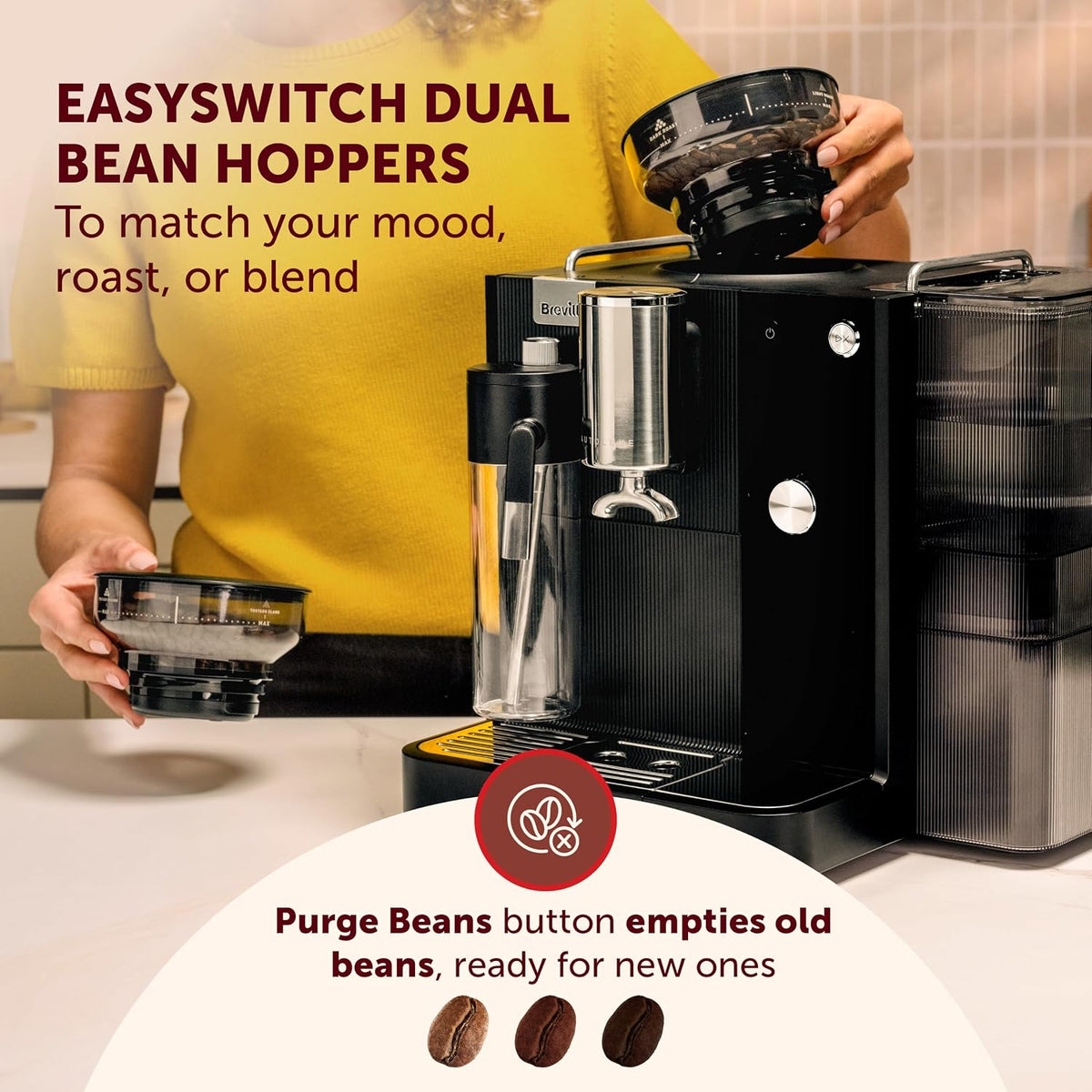 Breville VCF195 espresso machine - Black - view 4